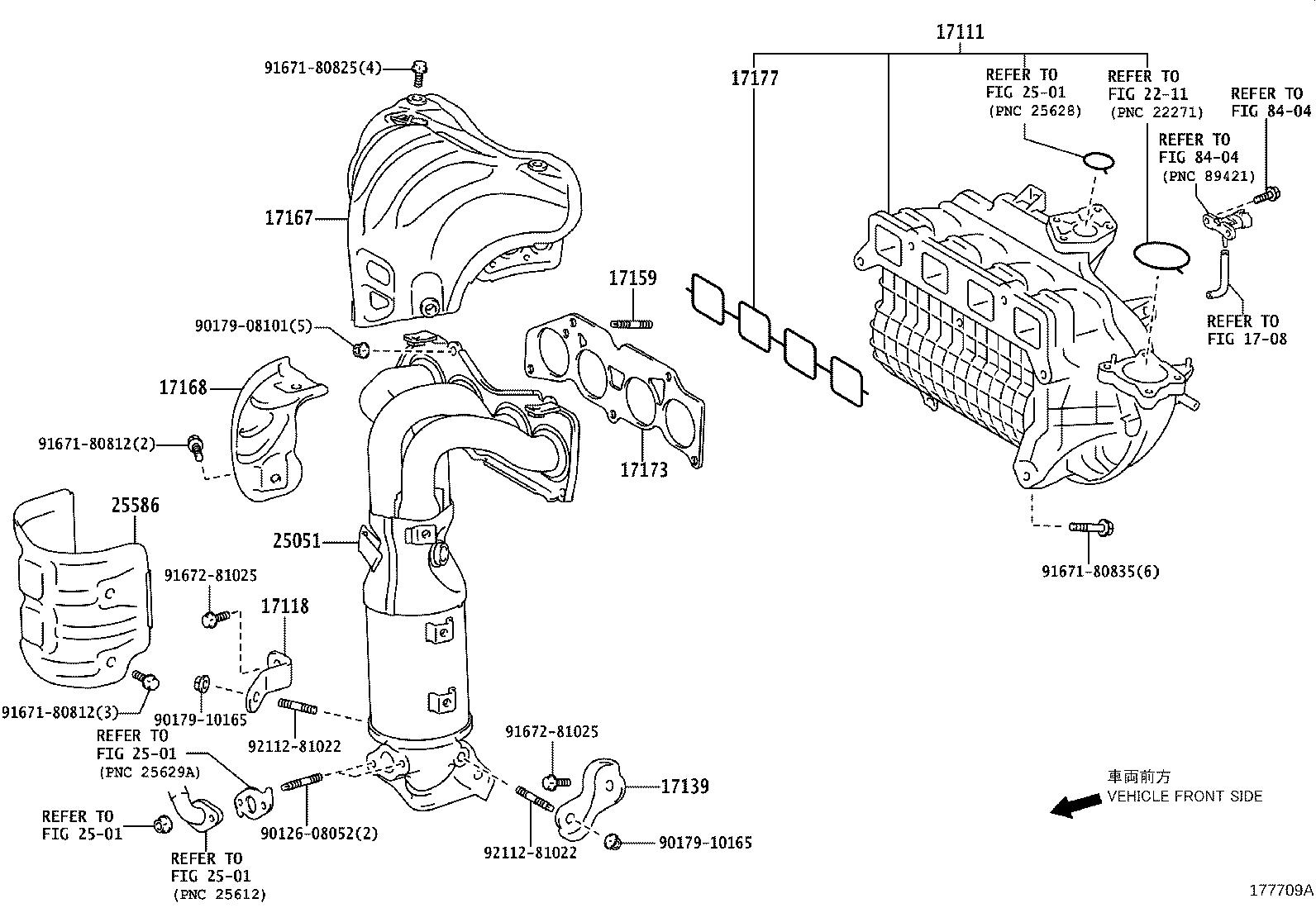 Lexus ES 350 Manifold sub-assembly, exhaust, left. Engine - 1715031230