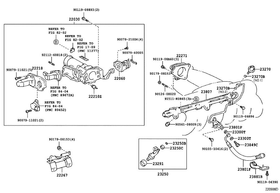 Lexus IS 300 Lever assembly, throttle with sensor. System, fuel