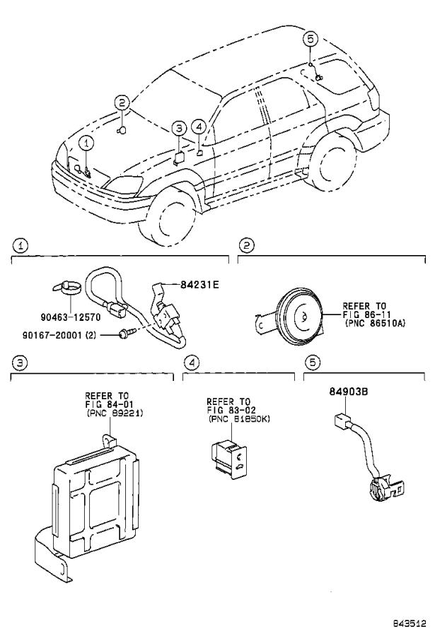 Theft sensor lexus